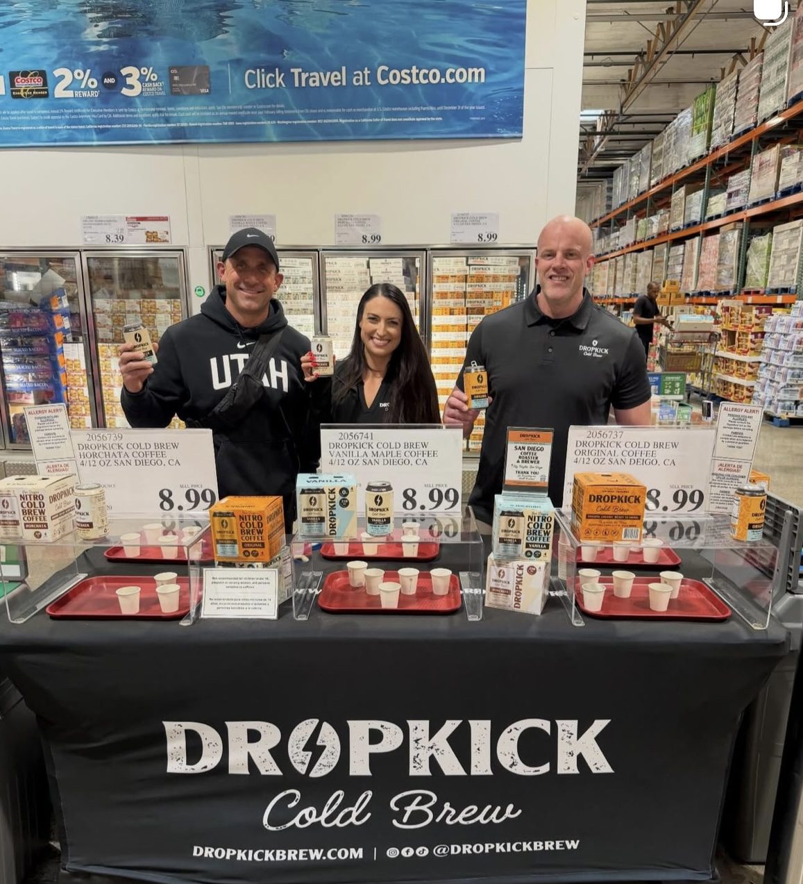 The DropKick team: Peter, Samantha and Kenny