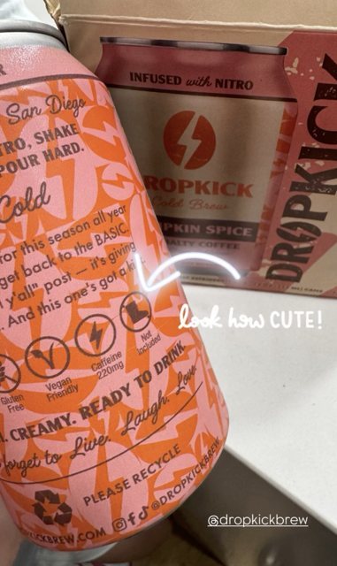 Close-up of the Pumpkin Spice can design